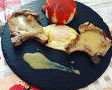 Foto del paso 12 de la receta: Plato combinado arroz blanco tomate, huevo frito y chuletas en salsa de almendra