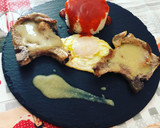Foto del paso 12 de la receta: Plato combinado arroz blanco tomate, huevo frito y chuletas en salsa de almendra