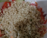 A picture of step 4 of Quinoa, cucumber salad with curd.