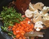 A picture of step 5 of Vegetable Pulao.