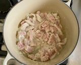 A picture of step 2 of "Busy Mom"  Quick and easy Pea, Carrot & Chicken Stew (vegan friendly).