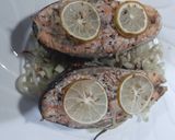 Foto langkah ke 9 dari resep Salmon Panggang dan Tumis Kembang Kol.