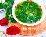 Hình bước làm 3 của món Canh cua mướp và mồng tơi