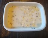 A picture of step 3 of Sabudana Kheer with Pomegranate, Apple and Nuts.