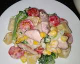 Cara Membuat Brokoli Corn Potato Salad With Smoke Chicken Home Made 6