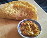 A picture of step 8 of Potato besan wraps.