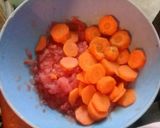 A picture of step 3 of Fish with vegetables.