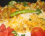 A picture of step 8 of Tikka baryani with national tikka masla.