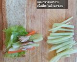 รูปขั้นตอนการทำที่ 2 ของ สลัดโรลโฮลวีท