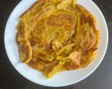 A picture of step 2 of Kesaria Laccha Paratha.
