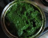 A picture of step 4 of Palak Paneer Dhaba style.