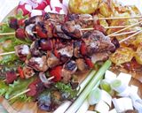 Pas rețetă Frigărui cu porc și legume 5 fotografie