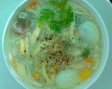 Hình bước làm 11 của món Soup Gà Xé Nấu Rau Củ Cho Bé