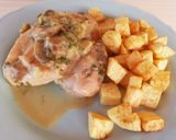Foto del paso 3 de la receta: Muslitos de pollo deshuesados al verdeo con champiñones