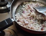 A picture of step 4 of French beens with peanuts crushed bhaji.