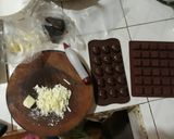 Hình bước làm 1 của món Socola valentine