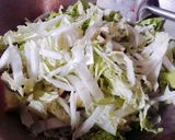 Foto langkah ke 5 dari resep Tumis sawi putih & terong pedas.
