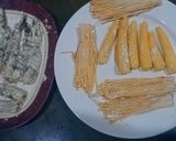 รูปขั้นตอนการทำที่ 1 ของ กุ้ง,ข้าวโพดอ่อน,เห็ดเข็มทอง,ชุบแป้งทอด,ซอสทงคัตสึ - คีโต