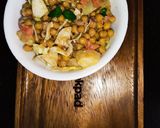 A picture of step 4 of Potato Chaana Chaat 😋.