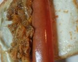 A picture of step 4 of Buffalo Pulled Pork Hotdog.