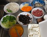 A picture of step 1 of Simple One-Pot Hot and Sour Soup.