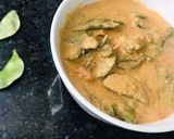 A picture of step 3 of Nkhungudzu (Snap Peas) in Groundnut flour.
