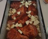 Sült csirkecomb bulgurral és zöldségsalátával, diétásan recept fázis 1 fotója