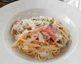Gambar langkah 10 resipi Spaghetti cabonara cheese.