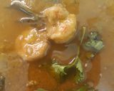 A picture of step 3 of PRAWN CURRY with DRUMSTICKS 😊.