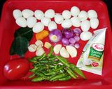 Foto langkah ke 1 dari resep Gulai Udang Telur Puyuh.