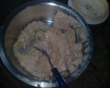 A picture of step 2 of Khatti meethi smoking dahi bhalla.