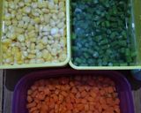 Foto langkah ke 3 dari resep Sayuran Campur : Wortel, Jagung, Buncis (Mixed Vegetables).