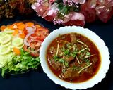 A picture of step 4 of Gulfam Gosht.