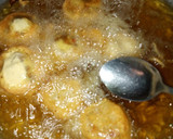 A picture of step 11 of Beans balls II.