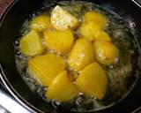 Mutton yakhni polaw potato green piece recipe step 3 photo