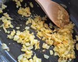 A picture of step 1 of Stuffed Zucchini Gratin in a Dutch Oven.