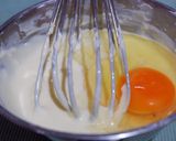 A picture of step 5 of Basque Cheesecake.