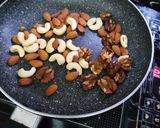A picture of step 1 of Ghee Podi Nuts.