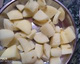 A picture of step 1 of Potato and tomato curry.