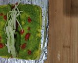 A picture of step 8 of Leave dhokla shushi roll.