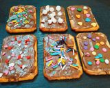 A picture of step 3 of Sweet and salty tuc bites.