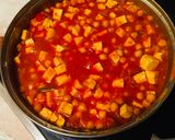 Tofus csicseriborsó curry recept fázis 3 fotója