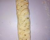 A picture of step 3 of Caterpillar bread,ginger juice with mango and fura.