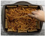 Pas rețetă Pizza ”LaMisto” cu paste și carne tocată 5 fotografie