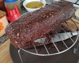 Foto del paso 14 de la receta Plumcake vegano de chocolate relleno de coulis de arándanos y cobertura de ganache chocolate