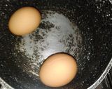 A picture of step 2 of Potato salad wight a side of deviled eggs.