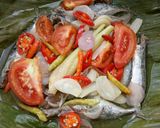 Foto langkah ke 9 dari resep Tim Ikan Khas Banjar (Iwak Batu'up) #Dandelion.