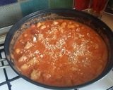 A picture of step 5 of Vickys Creamy Tomato Sausage & Gnocchi, GF DF EF SF NF.