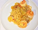 Foto langkah ke 3 dari resep Simple Shrimp Pasta.