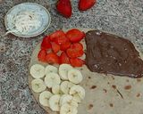 A picture of step 2 of Viral Tortilla wrap in my style.